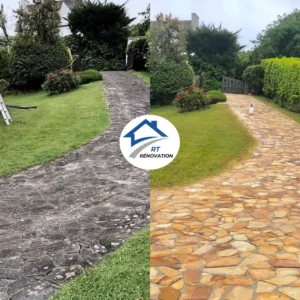 ACCUEIL 3 Nettoyage de dallage & terrasse - traitement anti mousse dallage & terrasse - traitement hydrofuge dallage & terrasse - RT Rénovation Finistère - Lampaul guimiliau - Landivisiau - Brest - Morlaix - Quimper - Carhaix