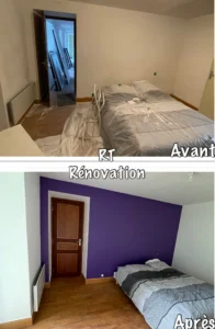 Peinture intérieure lampaul guimiliau Finistère (29)